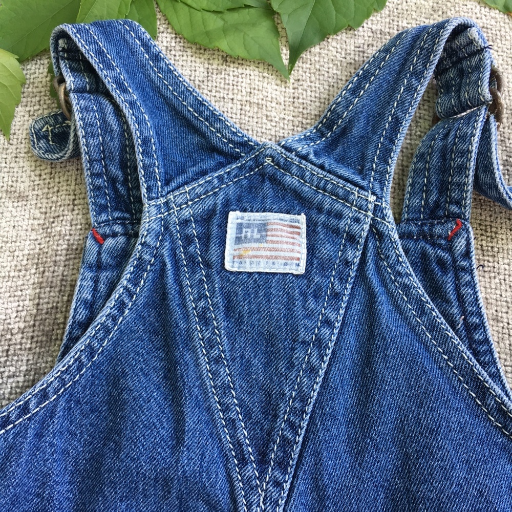 ⬇️$29 POLO RALPH LAUREN RL Flag OVERALLS Skirt - Picture 7 of 7